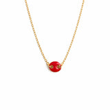 RED MARINER PENDANT NECKLACE