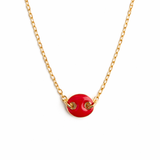 RED MARINER PENDANT NECKLACE