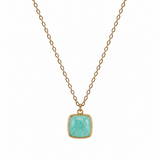 SQUARE STONE NECKLACE