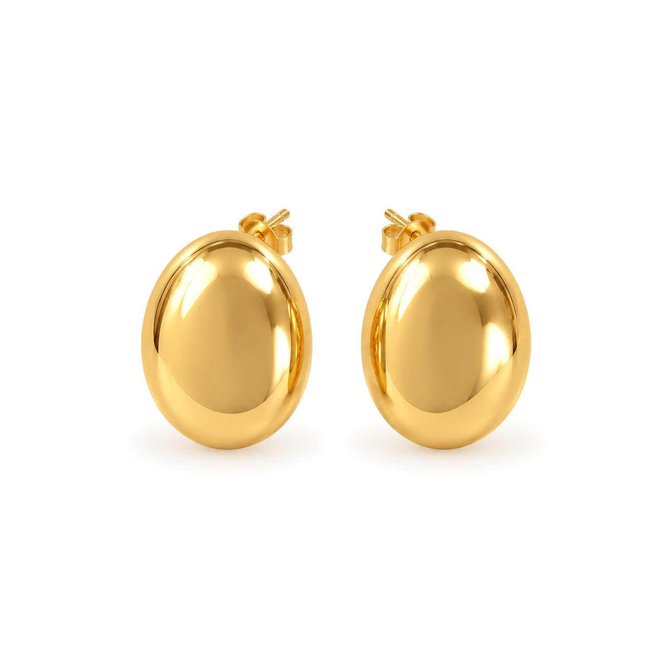 VALE gold earrings by ÍNDIGO