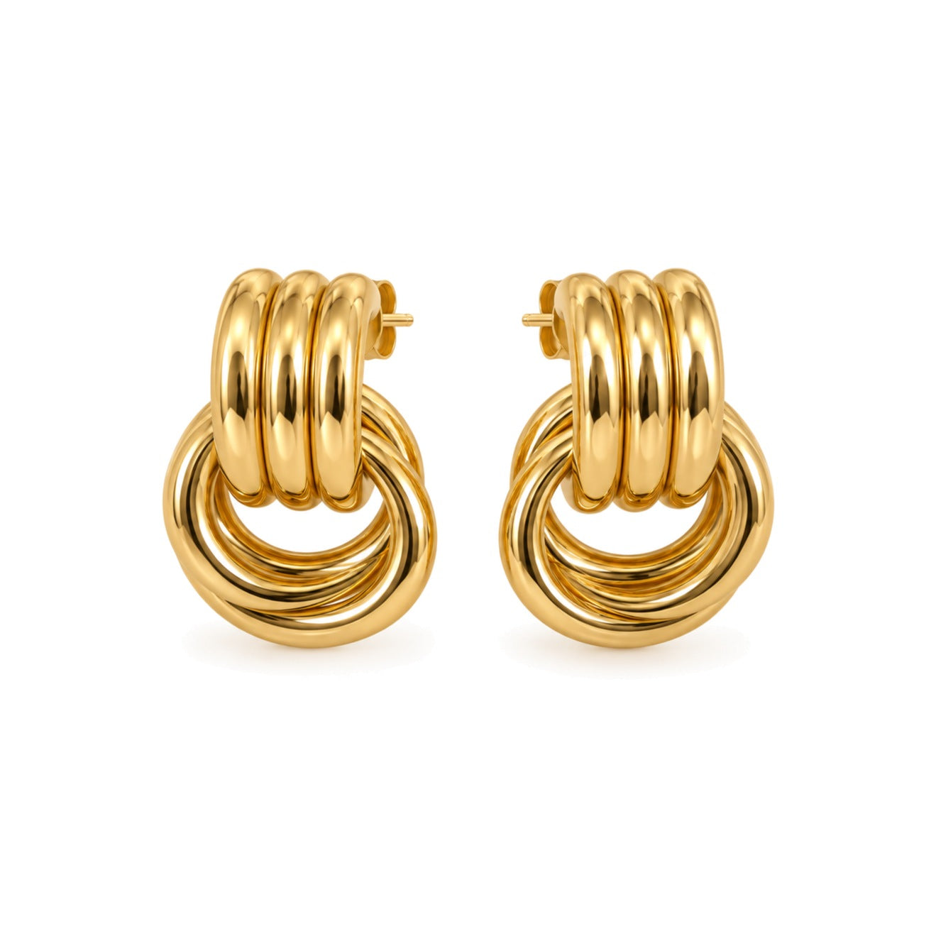 VELISSE gold earrings by ÍNDIGO