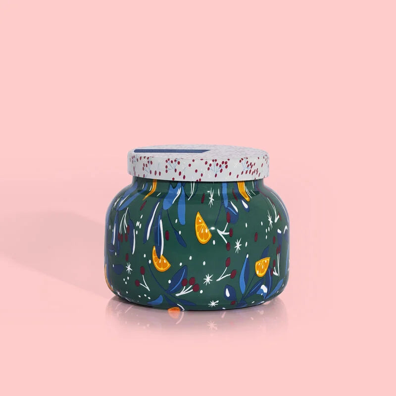 VOLCANO HOLIDAY PATTERN PLAY JAR CANDLE