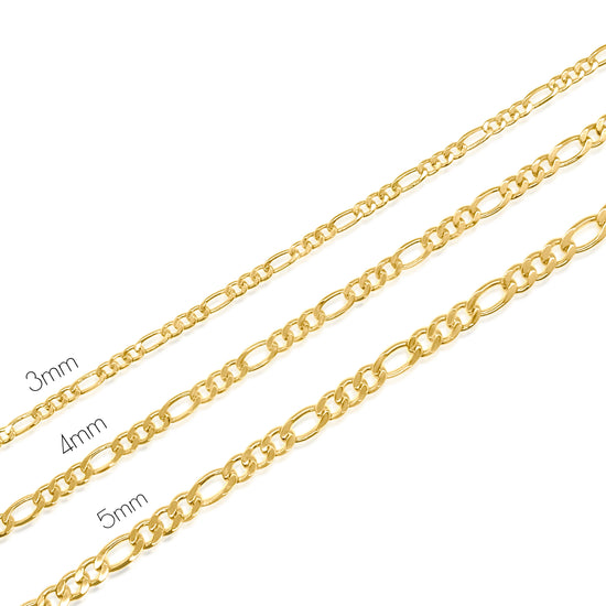 Load image into Gallery viewer, 18k gold-filled fugaro chains unisex classic chain jewelry iluvindigo indigo jewelry jewels
